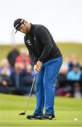 6 July 2019; Jon Rahm of Spain putts on the 18th green during day three of the 2019 Dubai Duty Free Irish Open at Lahinch Golf Club in Lahinch, Clare. Photo by Ramsey Cardy/Sportsfile