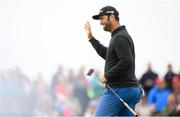 6 July 2019; Jon Rahm of Spain acknowledges the gallery after a birdie putt on the 18th green during day three of the 2019 Dubai Duty Free Irish Open at Lahinch Golf Club in Lahinch, Clare. Photo by Ramsey Cardy/Sportsfile