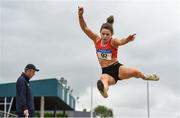 6 July 2019; Niamh ONeill of St. Colmans South Mayo A.C., Co.Mayo, competing in the Junior Long Jump during the Irish Life Health Junior and U23 Outdoor Track and Field Championships at Tullamore Harriers Stadium, Tullamore in Offaly. Photo by Sam Barnes/Sportsfile
