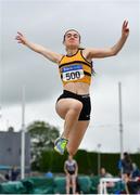 6 July 2019; Aisling Cassidy of Leevale AC, Co. Cork, competing in the Junior Long Jump during the Irish Life Health Junior and U23 Outdoor Track and Field Championships at Tullamore Harriers Stadium, Tullamore in Offaly. Photo by Sam Barnes/Sportsfile