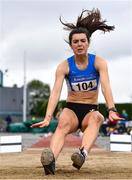 6 July 2019; Grace Furlong of Waterford A.C., Co. Waterford, competing in the U23 Long Jump event during the Irish Life Health Junior and U23 Outdoor Track and Field Championships at Tullamore Harriers Stadium, Tullamore in Offaly. Photo by Sam Barnes/Sportsfile