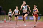 6 July 2019; Jenna Bromell of Emerald A.C., Co. Limerick, on her way to winning the U23 400m event during the Irish Life Health Junior and U23 Outdoor Track and Field Championships at Tullamore Harriers Stadium, Tullamore in Offaly. Photo by Sam Barnes/Sportsfile