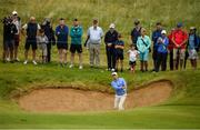 6 July 2019; Oliver Wilson of England hits a shot out of the bunker on the 14th hole during day three of the 2019 Dubai Duty Free Irish Open at Lahinch Golf Club in Lahinch, Clare. Photo by Ramsey Cardy/Sportsfile