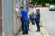 6 July 2019;  Cavan fans buying tickets before the GAA Football All-Ireland Senior Championship Round 4 match between Cavan and Tyrone at St. Tiernach's Park in Clones, Monaghan. Photo by Oliver McVeigh/Sportsfile