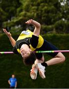 6 July 2019; Ryan Carthy Walshe of Adamstown A.C., Co. Wexford, competing in the U23 High Jump event during the Irish Life Health Junior and U23 Outdoor Track and Field Championships at Tullamore Harriers Stadium, Tullamore in Offaly. Photo by Sam Barnes/Sportsfile