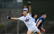 6 July 2019; Aaron Browne of Kildare celebrates scoring his side's second goal, in the first half of extra-time, during the Electric Ireland Leinster GAA Football Minor Championship Final match between Dublin and Kildare at Páirc Tailteann in Navan, Meath. Photo by Piaras Ó Mídheach/Sportsfile