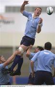 30 October 2003; Ireland lock Paul O'Connell in action during squad training. 2003 Rugby World Cup, Irish squad training, Whitton Oval, Melbourne, Victoria, Australia. Picture credit; Brendan Moran / SPORTSFILE *EDI*