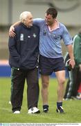 30 October 2003; Ireland flanker Anthony Foley, right, with manager Brian O'Brien after squad training. 2003 Rugby World Cup, Irish squad training, Whitton Oval, Melbourne, Victoria, Australia. Picture credit; Brendan Moran / SPORTSFILE *EDI*