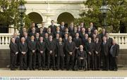 30 October 2003; The Ireland International Rules team and officials after the reception hosted by the Governor of Victoria John Landy ahead of the Fosters International Rules game between Australia and Ireland. Government House, Melbourne, Australia. Picture credit; Ray McManus / SPORTSFILE *EDI*