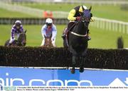 1 November 2003; Rockwell Island, with Shea Barry up, clears the last to win The Quinns of Naas Novice Steeplechase. Woodlands Park, Naas Races, Co. Kildare. Picture credit; Damien Eagers / SPORTSFILE *EDI*