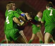 1 November 2003; Teddy Sadaoui, France, in action against Ireland's Anthony Stewart, (4) and Neil Roden. European Nations Cup, Ireland v France, Dalymount Park, Dublin. Picture credit; Damien Eagers / SPORTSFILE *EDI*