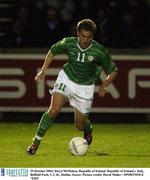 29 October 2003; Daryl McMahon, Republic of Ireland. Republic of Ireland v Italy, Belfield Park, U.C.D., Dublin. Soccer. Picture credit; David Maher / SPORTSFILE *EDI*
