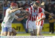 2 November 2003; D.J Carey, Young Ireland's, in action against Alan Geoghegan, O'Loughlin Gaels. Kilkenny County Hurling Final Replay, O'Loughlin Gaels v Young Irelands, Nowlan Park, Kilkenny. Picture credit; Damien Eagers / SPORTSFILE *EDI*