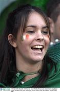 11 October 2003; Republic of Ireland fan. Euro 2004 Qualifying Game, Switzerland v Republic of Ireland, St, Jakob Park, Basel, Switzerland. Soccer. Picture credit; David Maher / SPORTSFILE *EDI*