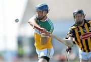 9 June 2013; Cathal Parlon, Offaly, in action against Michael Rice, Kilkenny. Leinster GAA Hurling Senior Championship Quarter-Final, Offaly v Kilkenny, O'Connor Park, Tullamore, Co. Offaly. Picture credit: Brian Lawless / SPORTSFILE