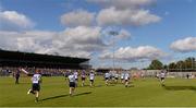 15 June 2013; Members of the Dublin team run out for their 'warm up' before the game. Leinster GAA Hurling Senior Championship Quarter-Final Replay, Dublin v Wexford, Parnell Park, Dublin. Picture credit: Ray McManus / SPORTSFILE