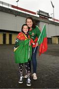 6 July 2019; Mayo supporters Sarah Carey with niece Lauren Carey, age 10, from Killala, Co. Mayo prior to the GAA Football All-Ireland Senior Championship Round 4 match between Galway and Mayo at the LIT Gaelic Grounds in Limerick. Photo by Eóin Noonan/Sportsfile