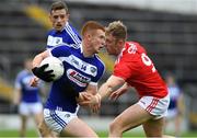 6 July 2019; Colm Murphy of Laois in action against Killian O'Hanlon of Cork during the GAA Football All-Ireland Senior Championship Round 4 match between Cork and Laois at Semple Stadium in Thurles, Tipperary. Photo by Matt Browne/Sportsfile