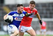 6 July 2019; Eoin Lowry of Laois in action against Kevin O'Donovan of Cork during the GAA Football All-Ireland Senior Championship Round 4 match between Cork and Laois at Semple Stadium in Thurles, Tipperary. Photo by Matt Browne/Sportsfile