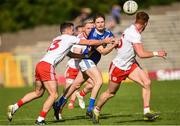 6 July 2019; Stephen Murray of Cavan in action against Darren McCurry of Tyrone  during the GAA Football All-Ireland Senior Championship Round 4 match between Cavan and Tyrone at St. Tiernach's Park in Clones, Monaghan. Photo by Oliver McVeigh/Sportsfile