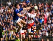 6 July 2019; Matthew Donnelly of Tyrone in action against Conor Brady of Cavan during the GAA Football All-Ireland Senior Championship Round 4 match between Cavan and Tyrone at St.Tiernach's Park in Clones, Monaghan. Photo by Oliver McVeigh/Sportsfile