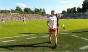 6 July 2019; Peter Harte of Tyrone comes off the field after having received a late black card during the GAA Football All-Ireland Senior Championship Round 4 match between Cavan and Tyrone at St. Tiernach's Park in Clones, Monaghan. Photo by Oliver McVeigh/Sportsfile