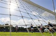 6 July 2019; Ben McDonnell of Tyrone shoots to score his side's first goal during the GAA Football All-Ireland Senior Championship Round 4 match between Cavan and Tyrone at St. Tiernach's Park in Clones, Monaghan. Photo by Ben McShane/Sportsfile