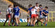 6 July 2019; Both teams in dispute early in the game during the GAA Football All-Ireland Senior Championship Round 4 match between Cavan and Tyrone at St.Tiernach's Park in Clones, Monaghan. Photo by Oliver McVeigh/Sportsfile