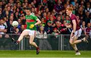 6 July 2019; Stephen Coen of Mayo in action against Peter Cooke of Galway during the GAA Football All-Ireland Senior Championship Round 4 match between Galway and Mayo at the LIT Gaelic Grounds in Limerick. Photo by Brendan Moran/Sportsfile