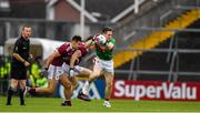 6 July 2019; Patrick Durcan of Mayo in action against Cillian McDaid of Galway during the GAA Football All-Ireland Senior Championship Round 4 match between Galway and Mayo at the LIT Gaelic Grounds in Limerick. Photo by Brendan Moran/Sportsfile