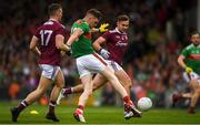 6 July 2019; James Carr of Mayo scores his side's second goal of the game during the GAA Football All-Ireland Senior Championship Round 4 match between Galway and Mayo at the LIT Gaelic Grounds in Limerick. Photo by Eóin Noonan/Sportsfile