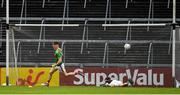 6 July 2019; James Carr of Mayo celebrates after scoring his side's second goal during the GAA Football All-Ireland Senior Championship Round 4 match between Galway and Mayo at the LIT Gaelic Grounds in Limerick. Photo by Brendan Moran/Sportsfile