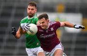 6 July 2019; Cillian McDaid of Galway in action against Aidan O’Shea of Mayo during the GAA Football All-Ireland Senior Championship Round 4 match between Galway and Mayo at the LIT Gaelic Grounds in Limerick. Photo by Brendan Moran/Sportsfile