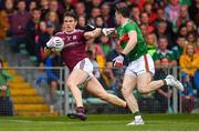 6 July 2019; Shane Walsh of Galway in action against Patrick Durcan of Mayo during the GAA Football All-Ireland Senior Championship Round 4 match between Galway and Mayo at the LIT Gaelic Grounds in Limerick. Photo by Brendan Moran/Sportsfile