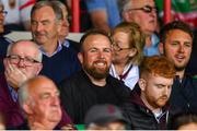 6 July 2019; Irish golfer Shane Lowry in attendance during the GAA Football All-Ireland Senior Championship Round 4 match between Galway and Mayo at the LIT Gaelic Grounds in Limerick. Photo by Brendan Moran/Sportsfile