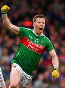 6 July 2019; Donal Vaughan of Mayo celebrates after scoring a late point during the GAA Football All-Ireland Senior Championship Round 4 match between Galway and Mayo at the LIT Gaelic Grounds in Limerick. Photo by Brendan Moran/Sportsfile