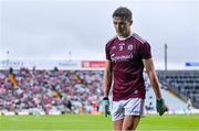 6 July 2019; Michael Daly of Galway leaves the pitch after being shown a black card during the GAA Football All-Ireland Senior Championship Round 4 match between Galway and Mayo at the LIT Gaelic Grounds in Limerick. Photo by Brendan Moran/Sportsfile