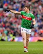 6 July 2019; Lee Keegan of Mayo during the GAA Football All-Ireland Senior Championship Round 4 match between Galway and Mayo at the LIT Gaelic Grounds in Limerick. Photo by Brendan Moran/Sportsfile