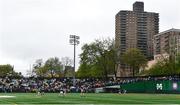 5 May 2019; Referee Conor Lane throws the ball in to start the second half during the Connacht GAA Football Senior Championship Quarter-Final match between New York and Mayo at Gaelic Park in New York, USA. Photo by Piaras Ó Mídheach/Sportsfile