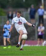 6 July 2019; Eoin Bagnall of Kildare takes a free during the Electric Ireland Leinster GAA Football Minor Championship Final match between Dublin and Kildare at Páirc Tailteann in Navan, Meath. Photo by Piaras Ó Mídheach/Sportsfile
