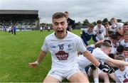 6 July 2019; Aaron Browne of Kildare celebrates after the Electric Ireland Leinster GAA Football Minor Championship Final match between Dublin and Kildare at Páirc Tailteann in Navan, Meath. Photo by Piaras Ó Mídheach/Sportsfile