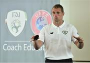 7 July 2019; Dan Connor, Republic of Ireland under-21 goalkeeping coach, in attendance at a FAI Coach Education Goalkeeping Conference at Johnstown House in Enfield, Co. Meath. Photo by Matt Browne/Sportsfile