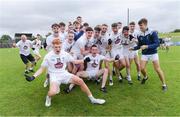 6 July 2019; Kildare players celebrate after the Electric Ireland Leinster GAA Football Minor Championship Final match between Dublin and Kildare at Páirc Tailteann in Navan, Meath. Photo by Piaras Ó Mídheach/Sportsfile