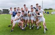 6 July 2019; Kildare players celebrate after the Electric Ireland Leinster GAA Football Minor Championship Final match between Dublin and Kildare at Páirc Tailteann in Navan, Meath. Photo by Piaras Ó Mídheach/Sportsfile