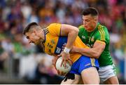 7 July 2019; Jamie Malone of Clare in action against Gavin McCoy of Meath during the GAA Football All-Ireland Senior Championship Round 4 match between Meath and Clare at O’Moore Park in Portlaoise, Laois. Photo by Sam Barnes/Sportsfile