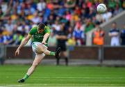 7 July 2019; Mickey Newman of Meath scores a point from a free during the GAA Football All-Ireland Senior Championship Round 4 match between Meath and Clare at O’Moore Park in Portlaoise, Laois. Photo by Piaras Ó Mídheach/Sportsfile