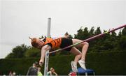 7 July 2019; Ellen ODwyer of Nenagh Olympic A.C., Co. Tipperary, competing in the U15 Girls High Jump during the Irish Life Health Juvenile Track and Field Championships Tullamore Harriers Stadium, Tullamore in Offaly. Photo by Eóin Noonan/Sportsfile