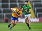 7 July 2019; Seán Collins of Clare in action against Thomas McGovern of Meath during the GAA Football All-Ireland Senior Championship Round 4 match between Meath and Clare at O’Moore Park in Portlaoise, Laois. Photo by Piaras Ó Mídheach/Sportsfile