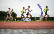 7 July 2019; Athletes competing in the U17 Boys 800m during the Irish Life Health Juvenile Track and Field Championships Tullamore Harriers Stadium,Tullamore in Offaly. Photo by Eóin Noonan/Sportsfile
