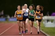 7 July 2019; Laura Kelly of Ratoath A.C., Co. Meath, competing in the U15 Girls 800m during the Irish Life Health Juvenile Track and Field Championships Tullamore Harriers Stadium, Tullamore in Offaly. Photo by Eóin Noonan/Sportsfile